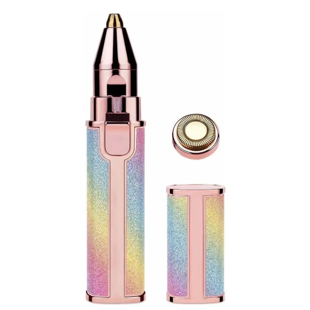 3-in-1 Flawless Painless Precision LED Facial Trimmer – Rechargeable & Portable