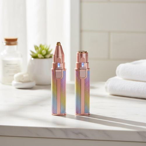 3-in-1 Flawless Painless Precision LED Facial Trimmer – Rechargeable & Portable
