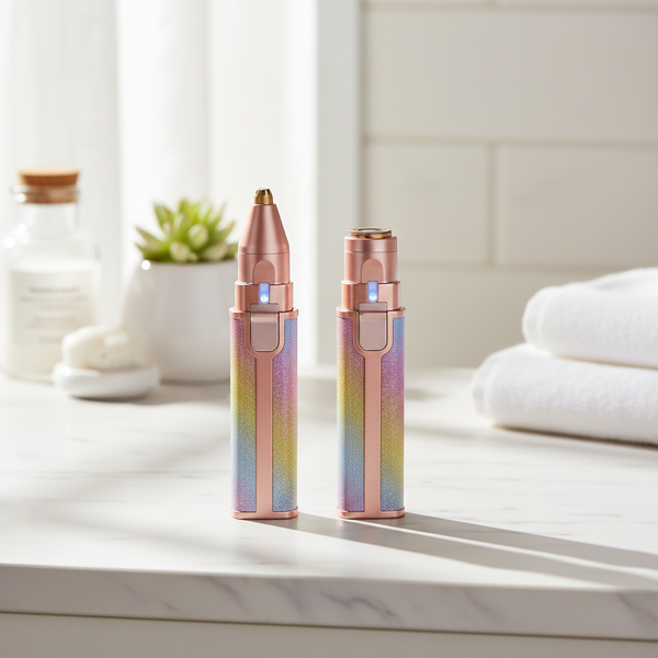 3-in-1 Flawless Painless Precision LED Facial Trimmer – Rechargeable & Portable
