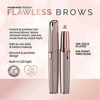 Flawless Eyebrow Hair Remover – USB Rechargeable Precision Facial Trimmer with LED Light