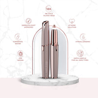 Flawless Eyebrow Hair Remover – USB Rechargeable Precision Facial Trimmer with LED Light